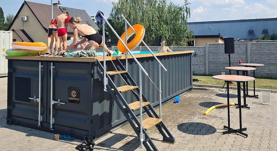 Poolcontainer 6,20 × 2,50 m – Comfort Paket