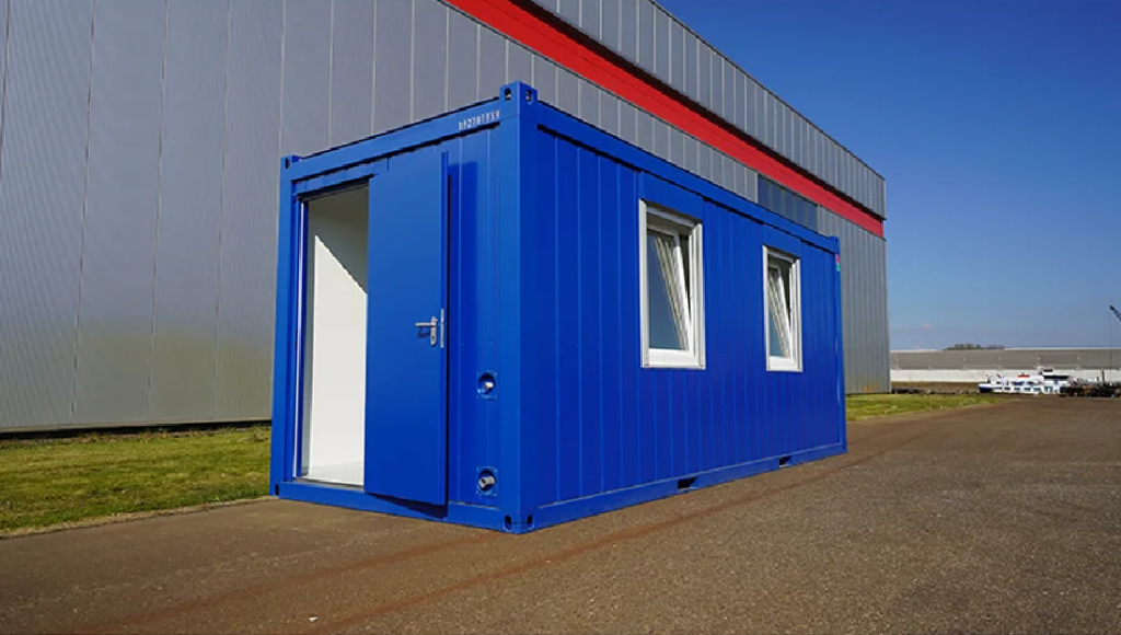 Bürocontainer 20 Fuß 6,05 x 2,43 – RAL 5010