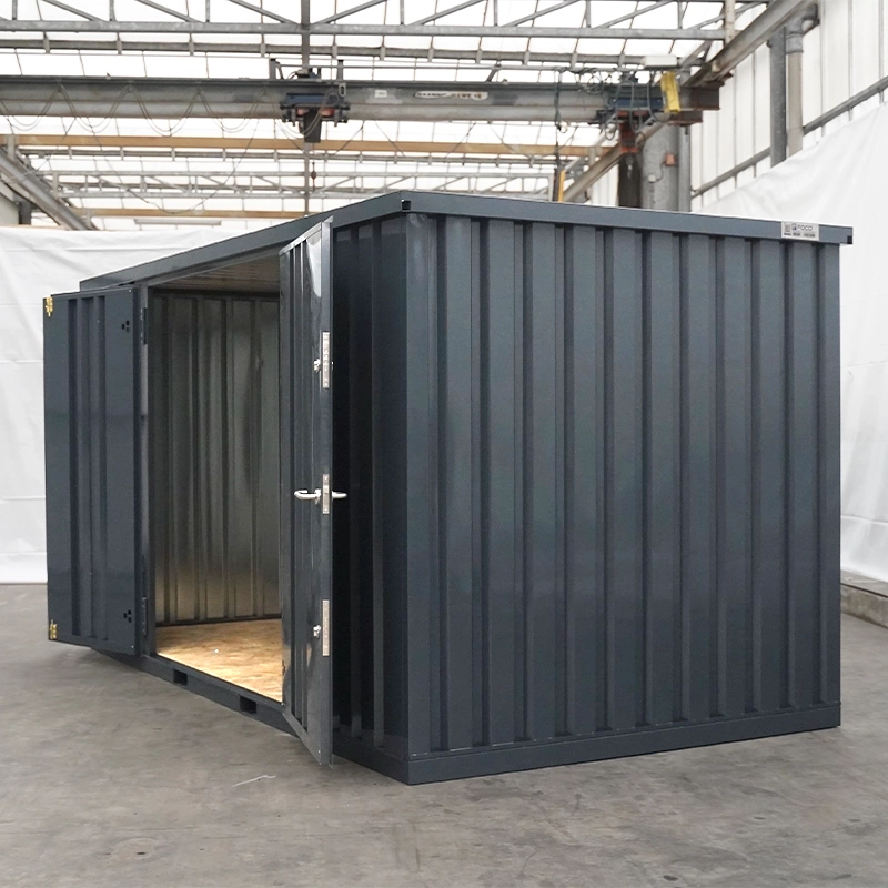 Lagercontainer 3×2 m – Doppeltür lange Seite – Anthrazit RAL 7016 – Bild 7