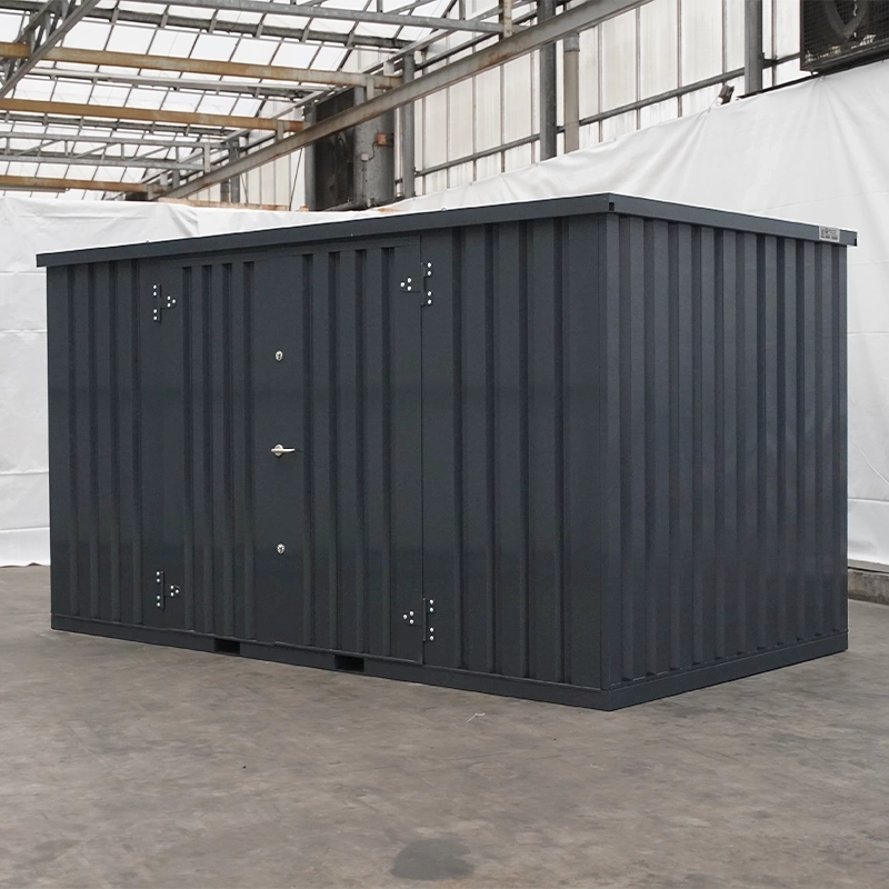 Lagercontainer 3×2 m – Doppeltür lange Seite – Anthrazit RAL 7016 – Bild 8