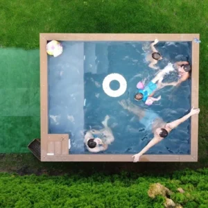 Container-Spa-Pool 3,0 × 3,0 m, Whirlpool, Komfortpaket