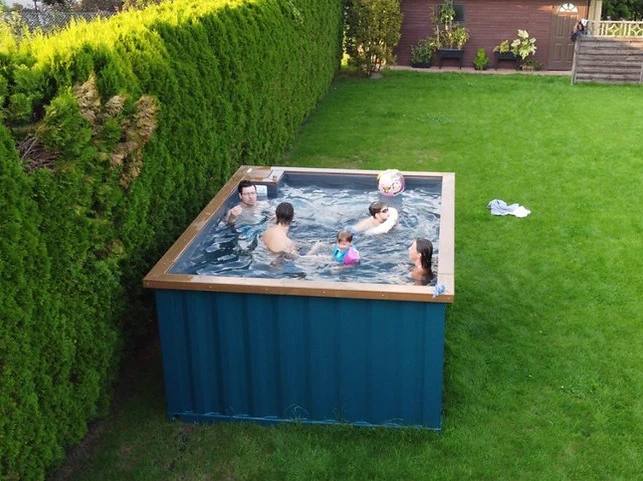 Container-Spa-Pool 3,0 × 3,0 m, Whirlpool, Komfortpaket – Bild 6