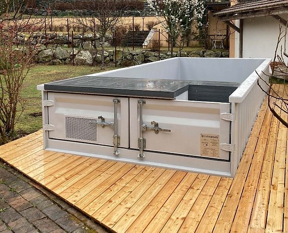 6,2 m × 2,5 m Großer Containerpool mit Wärmepumpe – Premium-Paket – Neu – Bild 6