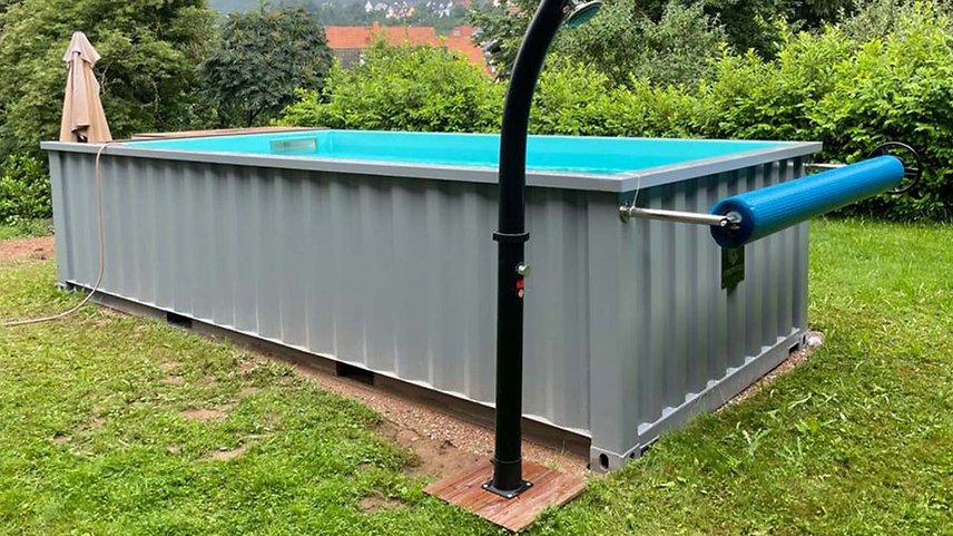 6,2 m × 2,5 m Großer Containerpool mit Wärmepumpe – Premium-Paket – Neu – Bild 7