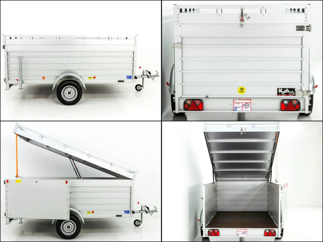 Deckelanhänger 150x300cm Höhe: 95cm 750kg | Typ U7 | Seitentür-Neu – Bild 5