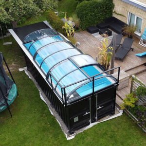 Premium-Containerpool 20 Fuß mit Schiebedach