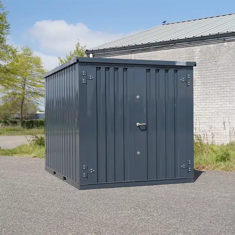 Container 3 x 2 Meter Doppeltür an der kurzen Seite Anthrazit RAL 7016-Neu