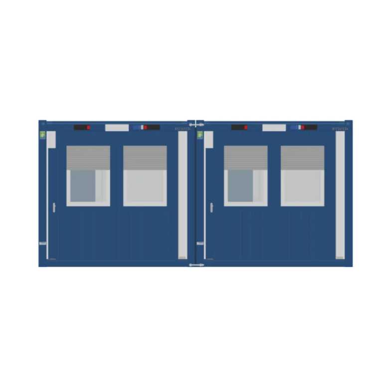 Bürocontainer 6×6 – RAL 5010 – Bild 4