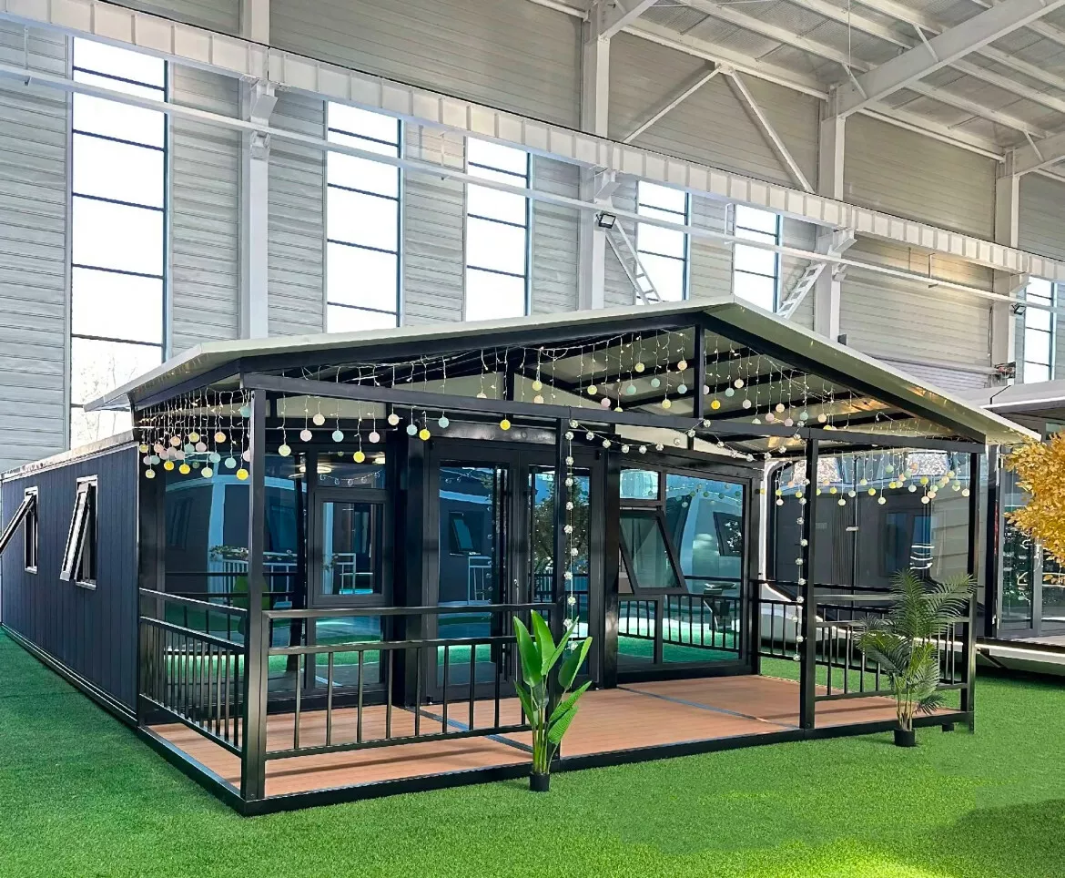 Tiny House XXL 76m² mit großer überdachter Terrasse, 5 Jahre Garantie-Neu